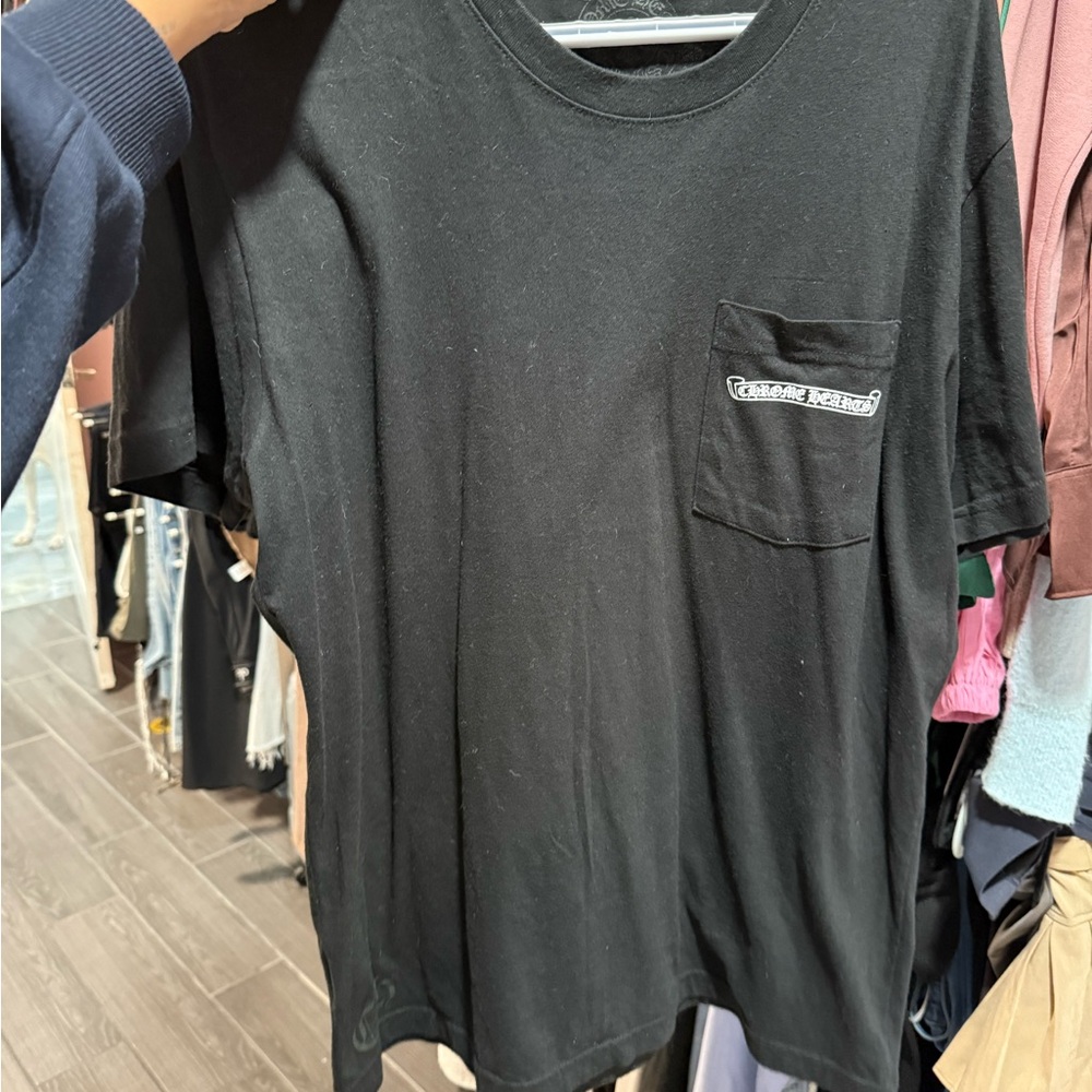 Chrome Hearts Black Pocket Tee